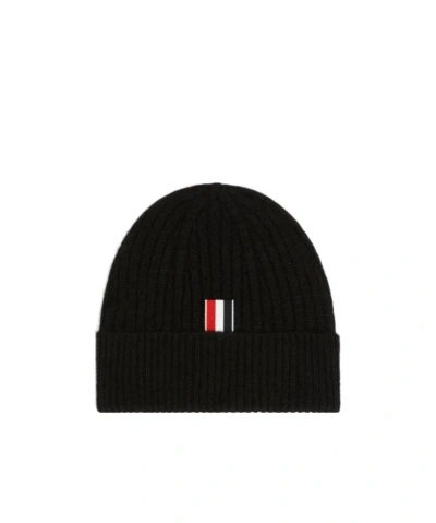 Thom Browne 4-bar Stripe Beanie In Black