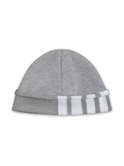 Thom Browne 4-bar Stripe Beanie In Grey