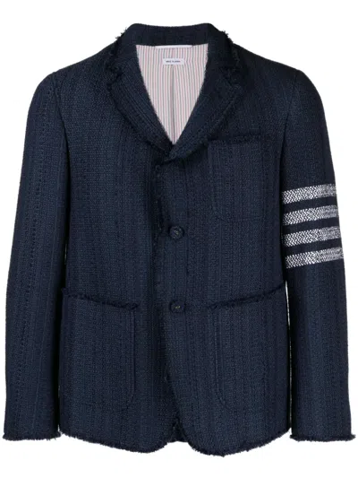 Thom Browne 4-bar Stripe Blazer In Blue