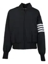 Thom Browne 4-bar Plain Weave Suiting Bomber Jacket