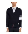 Thom Browne Classic V-neck Cardigan In Black