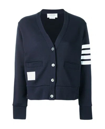 Thom Browne 4-bar Stripe Cardigan In Black