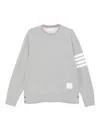 Thom Browne Grey 4-bar Classic Sweatshirt In Gray