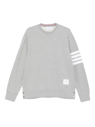 Thom Browne Sweatshirt Mit Streifen In Gray