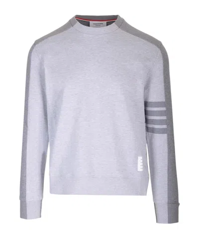 THOM BROWNE THOM BROWNE 4-BAR STRIPED CREWNECK SWEATSHIRT
