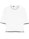 Thom Browne 4-bar Stripe Cotton T-shirt In White