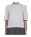 Thom Browne Short-sleeved T-shirt In White