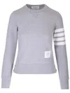 Thom Browne Crewneck Sweatshirt In Gray