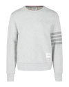 Thom Browne Classic Loopback Crewneck Sweatshirt In Grey