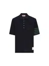 Thom Browne 4-bar Polo Shirt In Navy