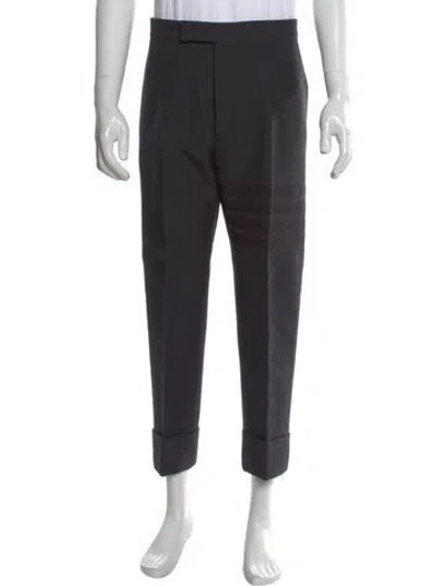 Pre-owned Thom Browne 4 Bar Stripe Dress Pants In Gray