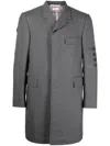 Thom Browne 4-bar Stripe Elongated Blazer In Grey