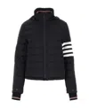 Thom Browne 4-bar Stripe Funnel-neck Ski Jacket In Black