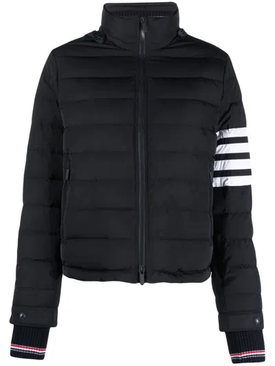 Thom Browne 4-bar Stripe Funnel-neck Ski Jacket In Blau
