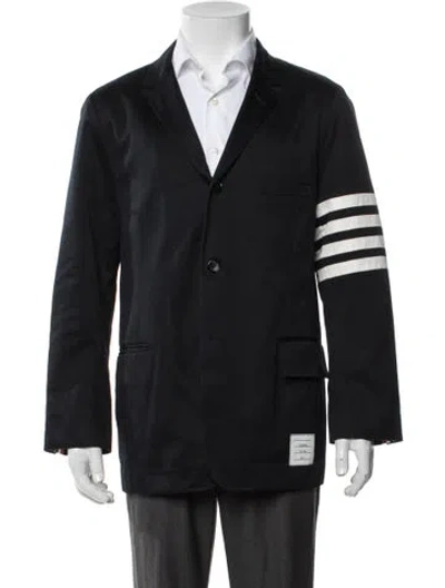 Pre-owned Thom Browne 4 Bar Stripe Grosgrain Trim Blazer In Blue