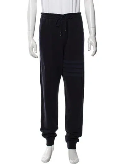 Pre-owned Thom Browne 4 Bar Stripe Grosgrain Trim Pajama Bottoms In Blue