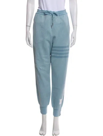 Pre-owned Thom Browne 4 Bar Stripe Grosgrain Trim Sweatpants W/ Tags In Blue