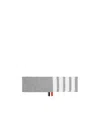 Thom Browne 4-bar Stripe Headband In Gray