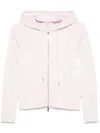 Thom Browne Cotton Hoodie With Drawstring Hood And Pockets In Pink