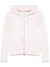 Thom Browne Cotton Hoodie With Drawstring Hood And Pockets In Pink