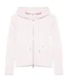 Thom Browne Cotton Hoodie With Drawstring Hood And Pockets In Pink