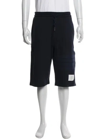 Pre-owned Thom Browne 4 Bar Stripe Jogger Shorts W/ Tags In Blue