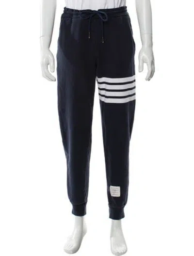 Pre-owned Thom Browne 4 Bar Stripe Joggers In Blue