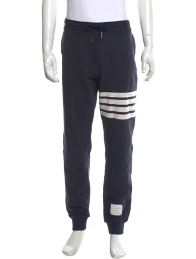 Pre-owned Thom Browne 4 Bar Stripe Joggers In Blue