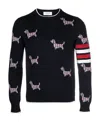 Thom Browne 4-bar Stripe Grosgrain Loop Jumper In Black