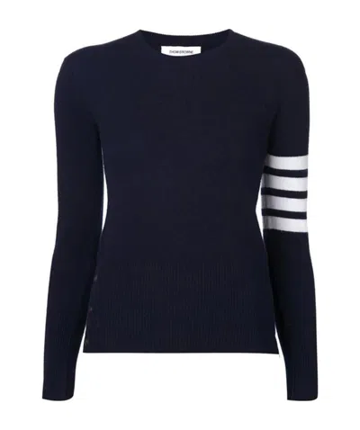 Thom Browne 4-bar Stripe Jumper In Black