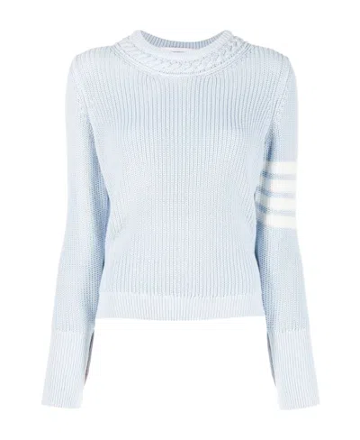 Thom Browne 4-bar Stripe Jumper In White