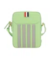 Thom Browne 4-bar Stripe Messenger Bag In Green