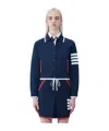 Thom Browne 4-bar Stripe Milano-stitch Jacket In Blue