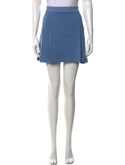 Pre-owned Thom Browne 4 Bar Stripe Mini Skirt In Blue