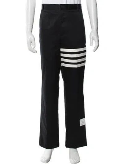 Pre-owned Thom Browne 4 Bar Stripe Pants In Blue