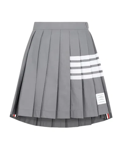 THOM BROWNE 4-BAR STRIPE PLEATED SKIRT
