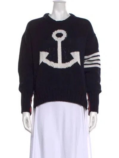 Pre-owned Thom Browne 4 Bar Stripe Printed Sweater In Multi