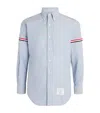 Thom Browne Man Shirt Light Blue Size 2 Cotton In Blue