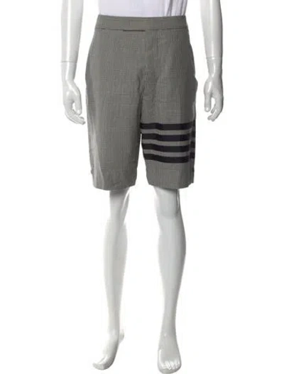 Pre-owned Thom Browne 4 Bar Stripe Shorts In Black