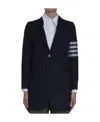 Thom Browne 4-bar Stripe Single-breasted Blazer In Black