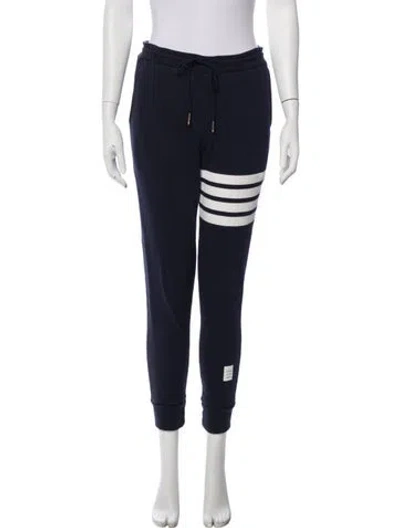 Pre-owned Thom Browne 4 Bar Stripe Skinny Leg Pants In Blue