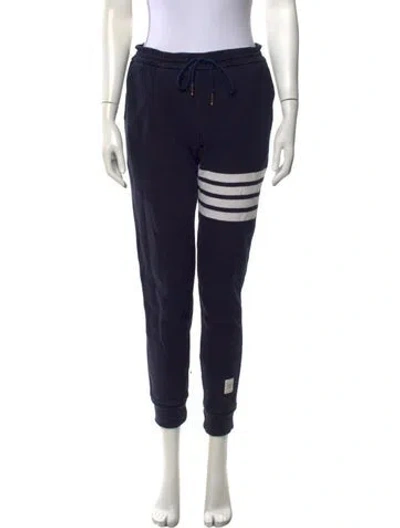 Pre-owned Thom Browne 4 Bar Stripe Straight Leg Pants In Blue