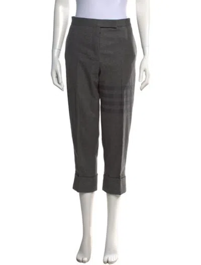 Pre-owned Thom Browne 4 Bar Stripe Straight Leg Pants In Grey