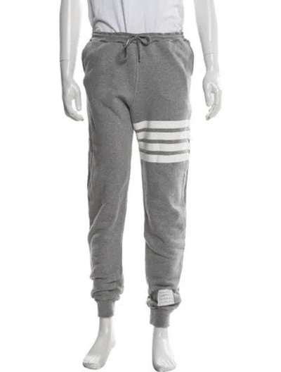 Pre-owned Thom Browne 4 Bar Stripe Striped Pajama Bottoms In Grey