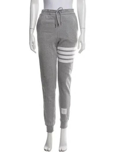 Pre-owned Thom Browne 4 Bar Stripe Striped Sweatpants In Grey