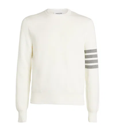 Thom Browne 4-bar Stripe Sweater In Neutral