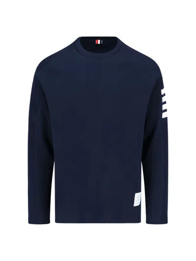 Thom Browne 4-bar Stripe Sweatshirt In Black
