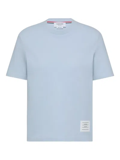 Thom Browne 4-bar Stripe T-shirt In Blue
