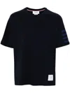 Thom Browne Round Neck 4-st In Blue