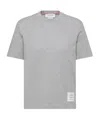 Thom Browne Name Tag Patch T-shirt In Gray